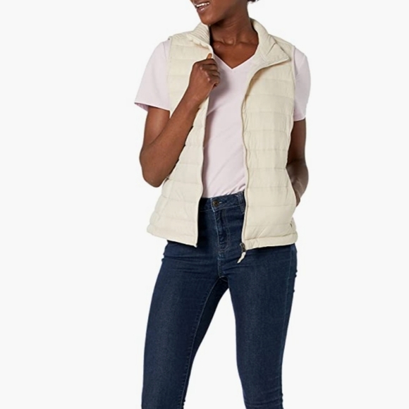 Puffer Vest, Size Small, Cream - Picture 4 of 7
